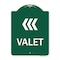 Signmission Designer Series Sign-Valet Left Arrow, Green & White Aluminum Sign, 18" x 24", GW-1824-22772 A-DES-GW-1824-22772 - alternate 1